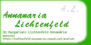 annamaria lichtenfeld business card
